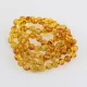 4 Honey BAROQUE Baltic amber adult bracelets 19cm