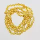 5 Lemon BAROQUE Baltic amber adult bracelets 19cm