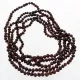 5 Raw Cherry BAROQUE Baltic amber adult necklaces 56cm