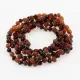 5 Multi Baltic Amber Anklets 25cm