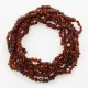 8 Cognac BAROQUE Baltic amber teething necklaces 32cm