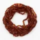 10 Cognac BAROQUE teething Baltic amber necklaces 33cm