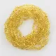 10 Big Lemon BROQUE teething Baltic amber necklaces 33cm