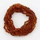 10 Cognac BAROQUE teething Baltic amber necklaces 33cm