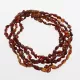 5 Cognac BEANS Baltic amber teething necklaces 32cm