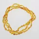 3 Honey BEANS Baltic amber teething necklaces 32cm
