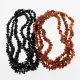 6 CHIPS Baltic amber teething necklaces 32cm