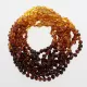 10 Rainbow BAROQUE Baltic amber teething necklaces 32cm
