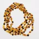 5 Multi BAROQUE Baltic amber teething necklaces 32cm