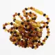 10 Raw Multi BAROQUE Baltic amber teething bracelets 14cm