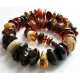 Large BAROQUE beads Baltic amber necklace 19in