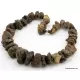 Huge dark HEALING Baltic amber beads necklace 24in