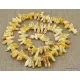 Long UNIQUE white nuggets Baltic amber necklace 24in