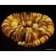 Butter buttons Baltic amber necklace 25in