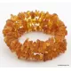 Memory wire Baltic amber bracelet