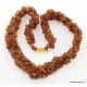 Multi line LARGE Baltic amber necklace 20in