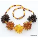 Beautiful Baltic amber pendant necklace 19in