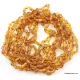 9 Cognac BEANS Baltic amber adult wholesale necklaces