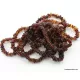 10 Cognac NUGGETS Baltic amber adult strech bracelets