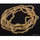 5 Honey BAROQUE beads Baltic amber adult necklaces