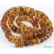Natural honey BUTTONS Baltic amber necklace 24in