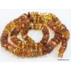 Natural honey BUTTONS Baltic amber necklace 25in