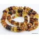 Natural honey BUTTONS Baltic amber necklace 25in