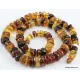 Natural honey BUTTONS Baltic amber necklace 24in