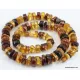 Natural honey BUTTONS Baltic amber necklace 24in