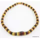 Faceted BUTTONS Baltic amber necklace 18in