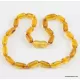 Cylinder beads HQ Baltic amber teething necklace