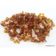 10 Cognac Leave  Baltic amber elastic adult bracelets