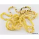 10 Butter BAROQUE beads Baltic amber adult stretch bracelets