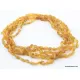 5 Honey RAW BEANS Baltic amber adult necklaces