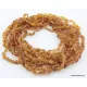 10 Cognac RAW BEANS Baltic amber adult necklaces