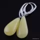 Butter drops Baltic amber earrings
