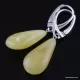 Butter drops Baltic amber earrings
