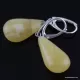 Butter drops Baltic amber earrings