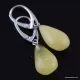 Butter drops Baltic amber earrings
