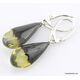 Faceted drops Baltic amber earrings