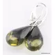 Faceted drops Baltic amber earrings