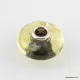 Green Baltic amber PANDORA style bead