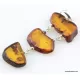 Nautral Baltic amber silver pendant
