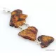 Nautral Baltic amber silver pendant