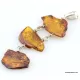 Nautral Baltic amber silver pendant