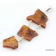 Nautral Baltic amber silver pendant