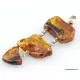 Nautral Baltic amber silver pendant
