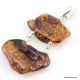 Nautral Baltic amber silver pendant