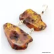 Nautral Baltic amber silver pendant