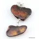 Nautral Baltic amber silver pendant